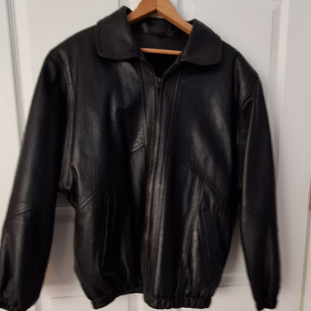 Womens Leather jacket mink lined